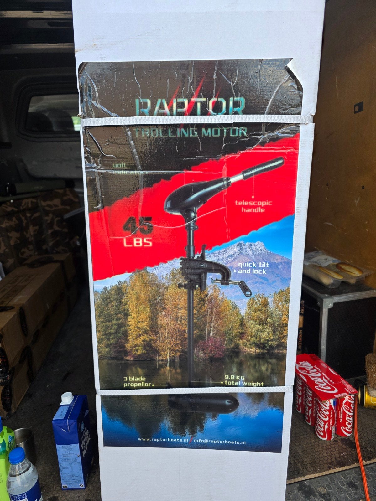 Raptor Elektromotor 12V - 45 LBS Trolling Motor, Ophalen