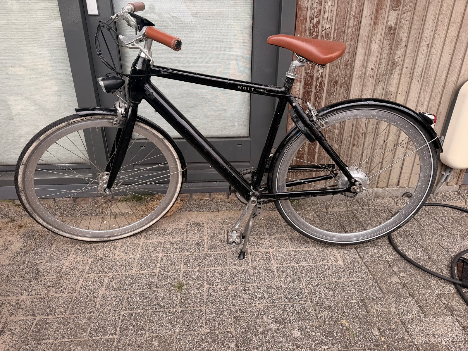 Klusfiets: Watt Brooklyn E-bike, Gebruikt, 55 tot 59 cm, 30 tot 50 km per accu, Ophalen