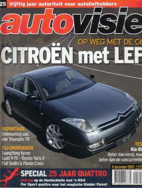 Autovisie 25 2005 : Jaguar XJS - Triumph TR - Audi RS4 - Kia, Ophalen of Verzenden, Gelezen, Algemeen