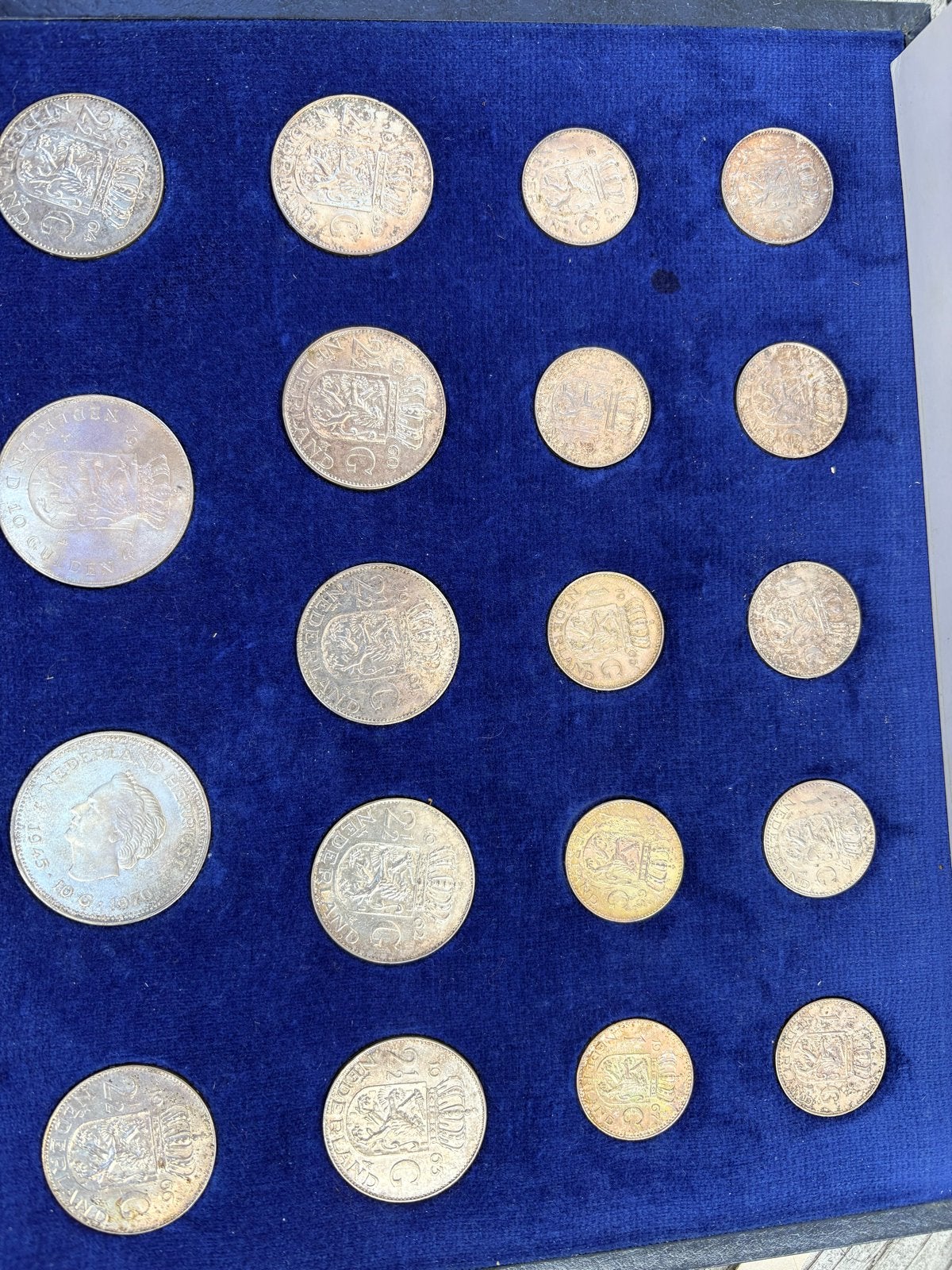 Zilveren munten set Koningin Juliana (1, 2½, 10 Gulden), Ophalen, Koningin Juliana, Setje, Zilver