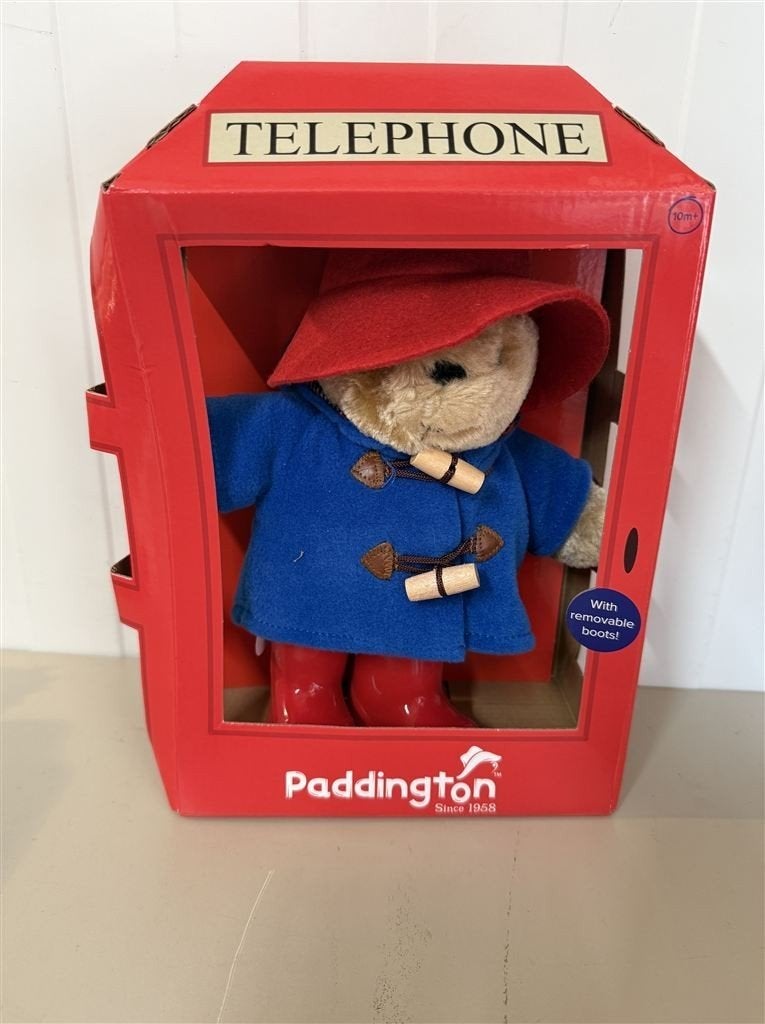 knuffel - Pluche Paddington Phone Box - Superzacht - 20cm -, Ophalen of Verzenden, Zo goed als nieuw, Overige typen