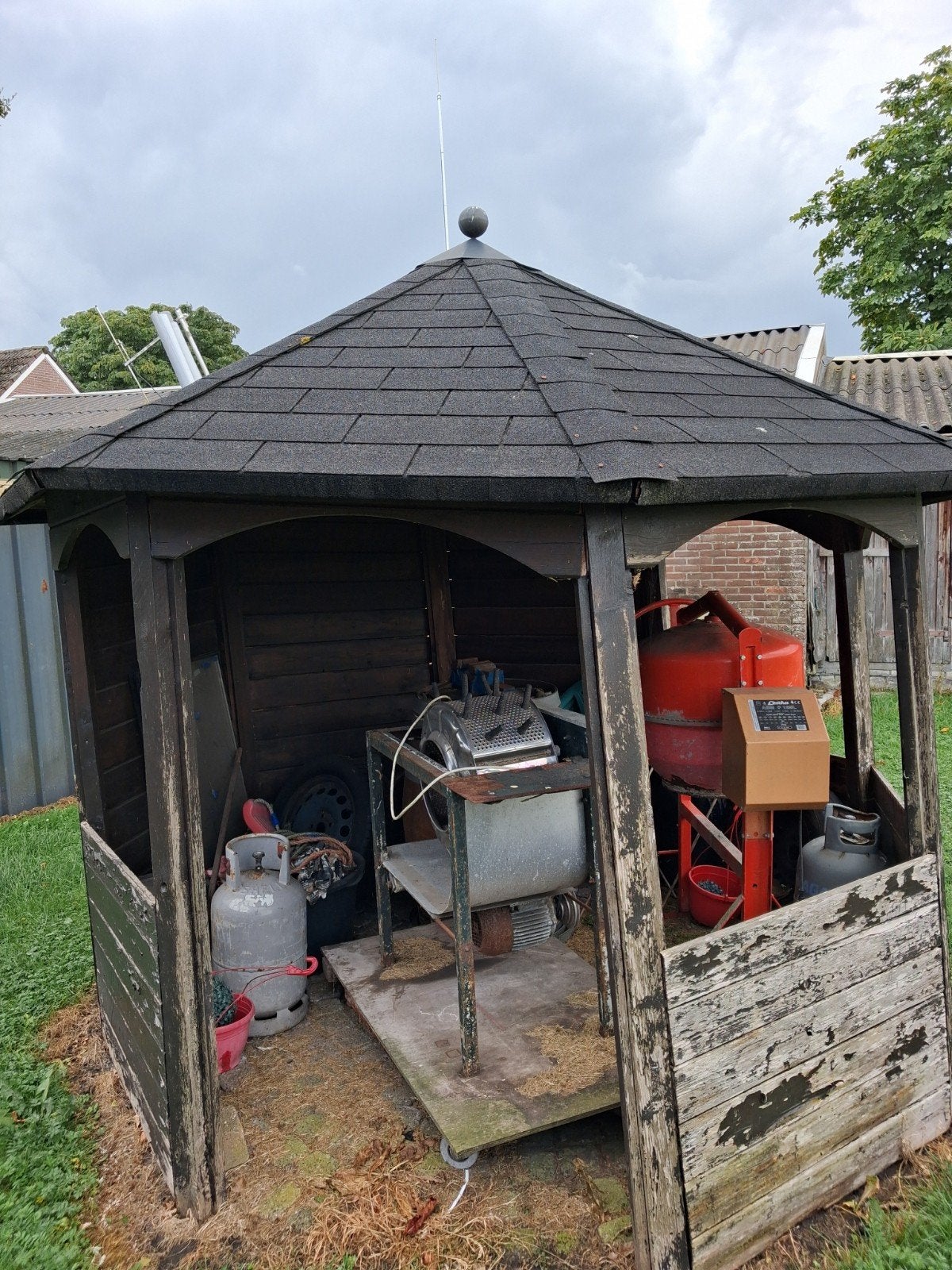 tuinhuisje,gratis, Ophalen, Gebruikt, 250 tot 500 cm, Schuur