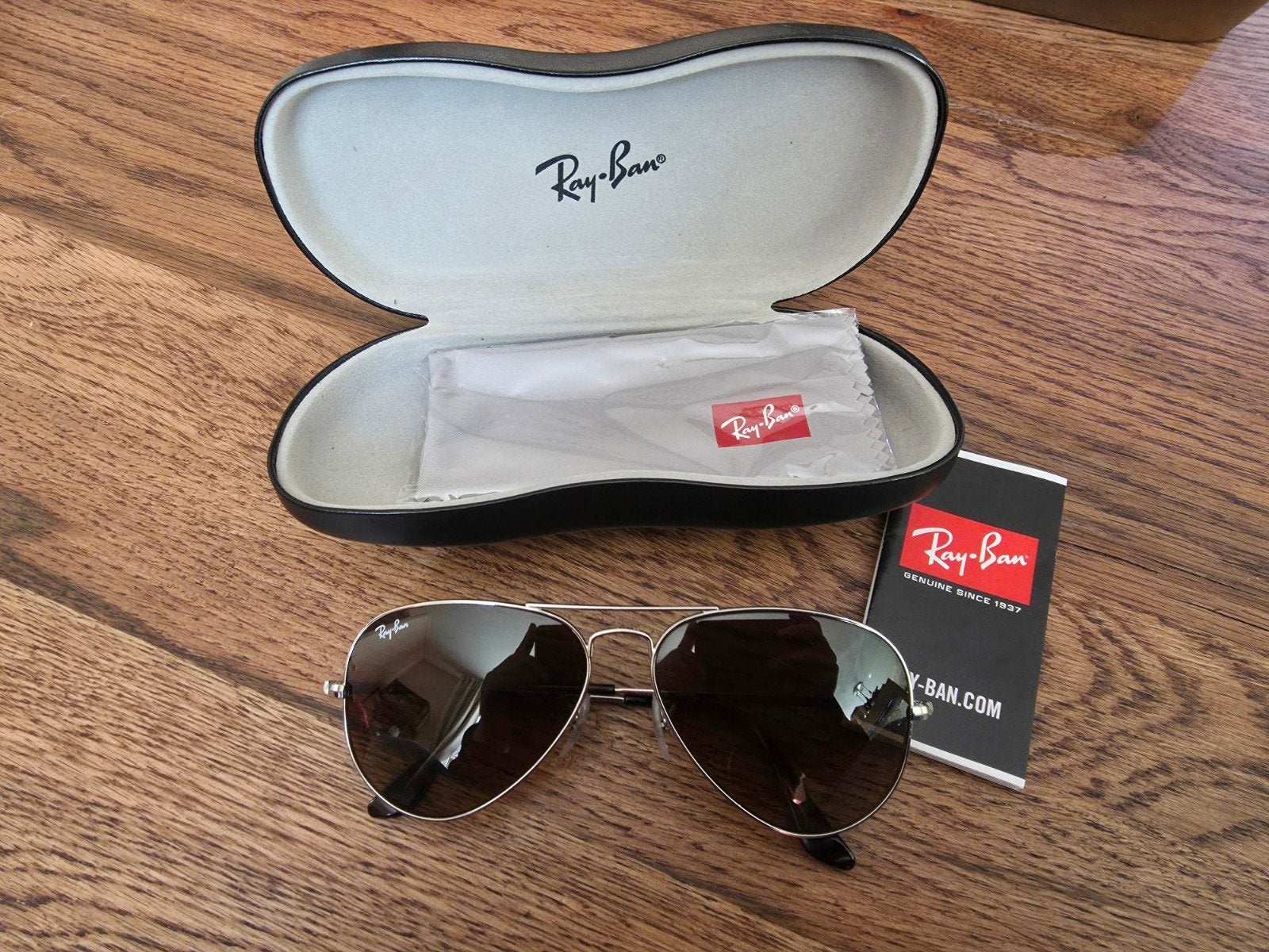 Ray-Ban Aviator Zonnebril, Zonnebril, Zwart, Ophalen of Verzenden, Zo goed als nieuw