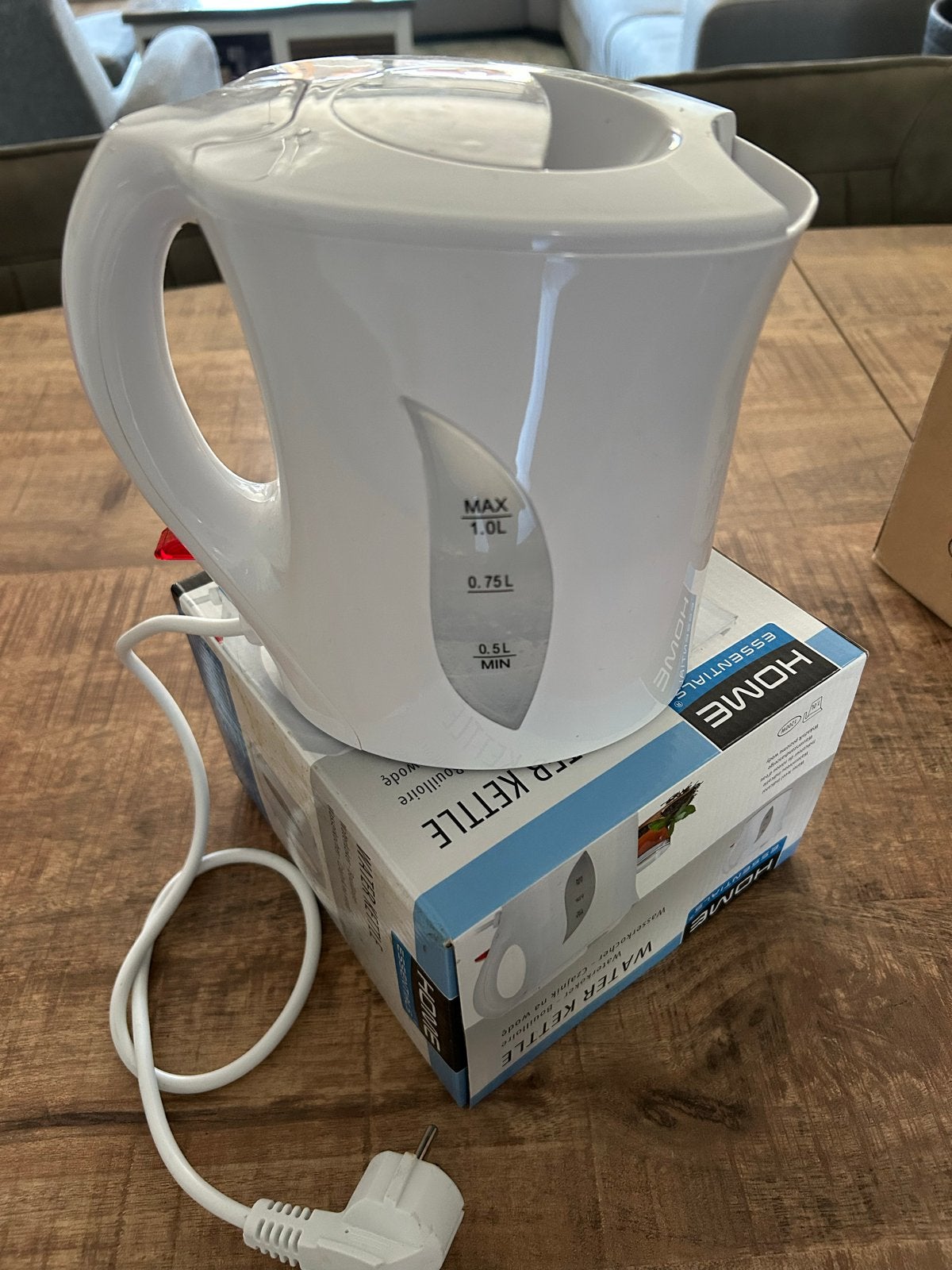 Nieuwe Waterkoker 1 Liter, Ophalen of Verzenden, Nieuw