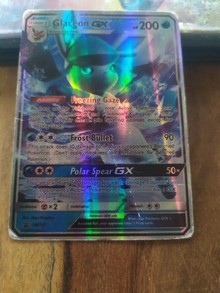 Pokemon kaart Glaceon GX, Hobby en Vrije tijd, Verzamelkaartspellen | Pokémon, Ophalen of Verzenden, Gebruikt, Losse kaart