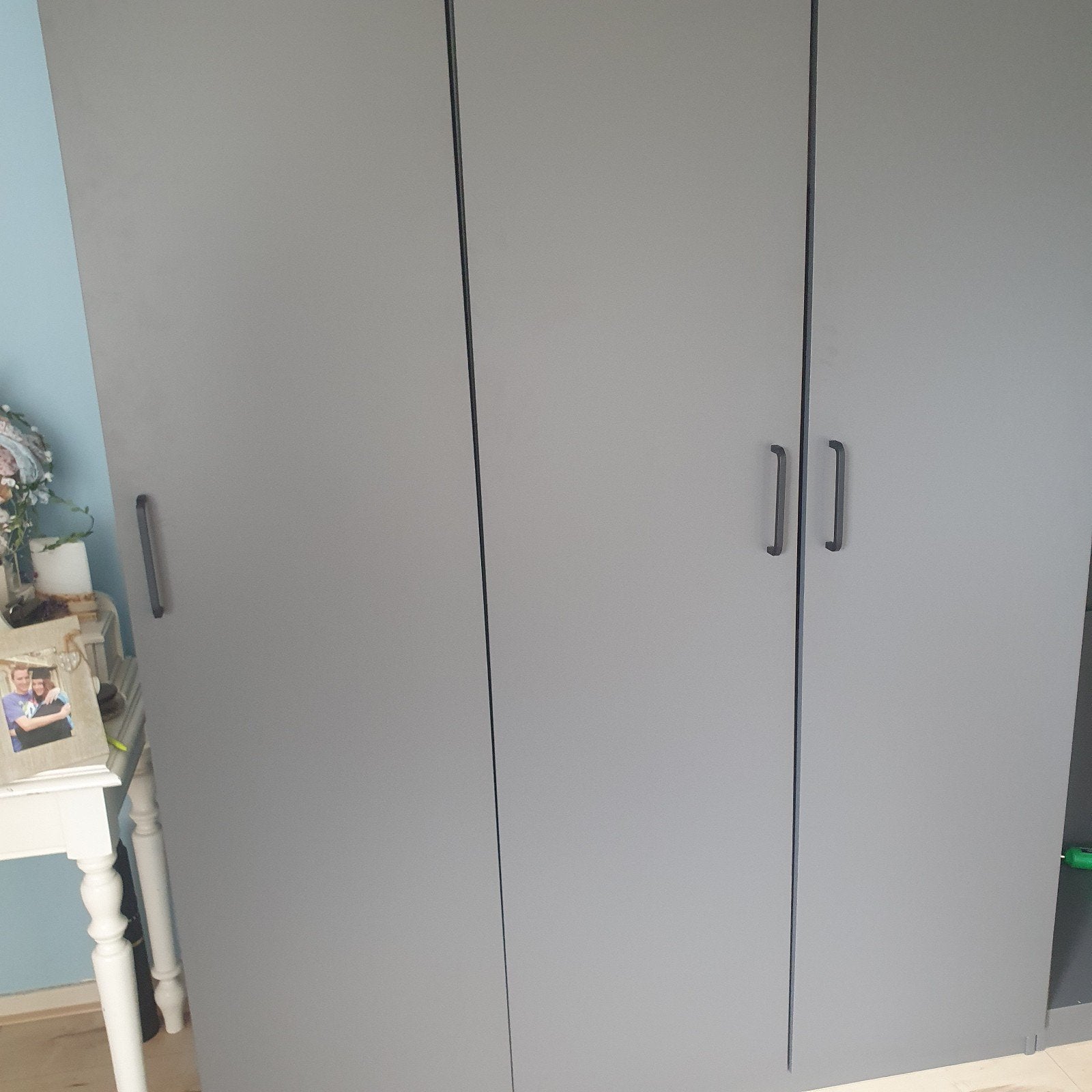 Ikea Pax kastdeuren - Grijs, zo goed als nieuw, Overige materialen, 100 tot 150 cm, 200 cm of meer, Ophalen of Verzenden