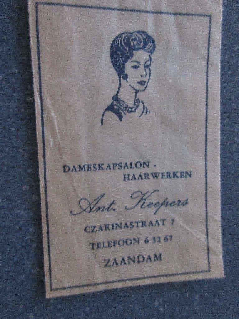 Zaandam, dameskapsalon-haarwerken Ant. Keepers, Verzenden, Nederland