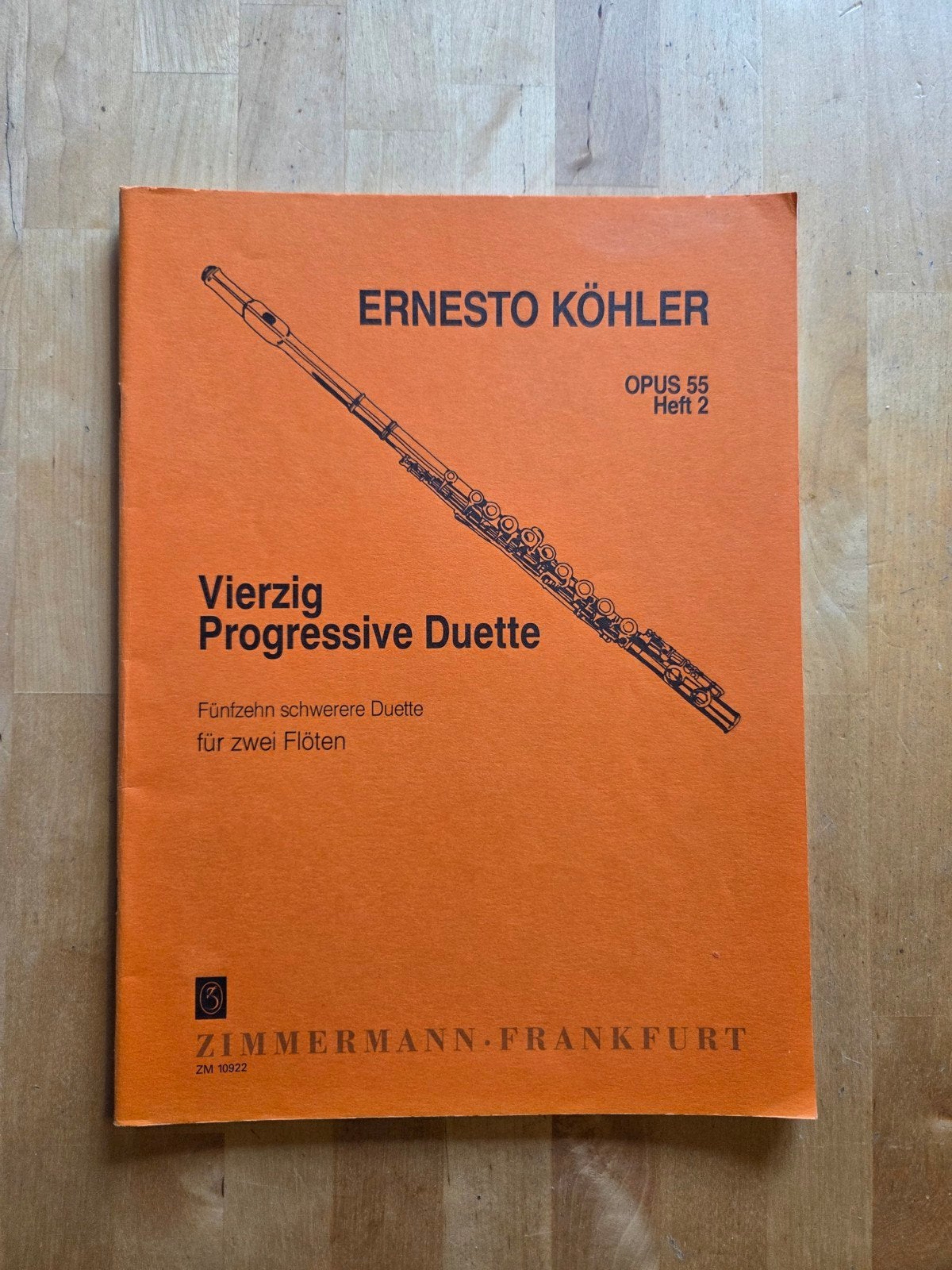 Ernesto Köhler - Veertig Progressieve Duetten (Fluit), Gebruikt, Klassiek, Les of Cursus, Dwarsfluit of Piccolo