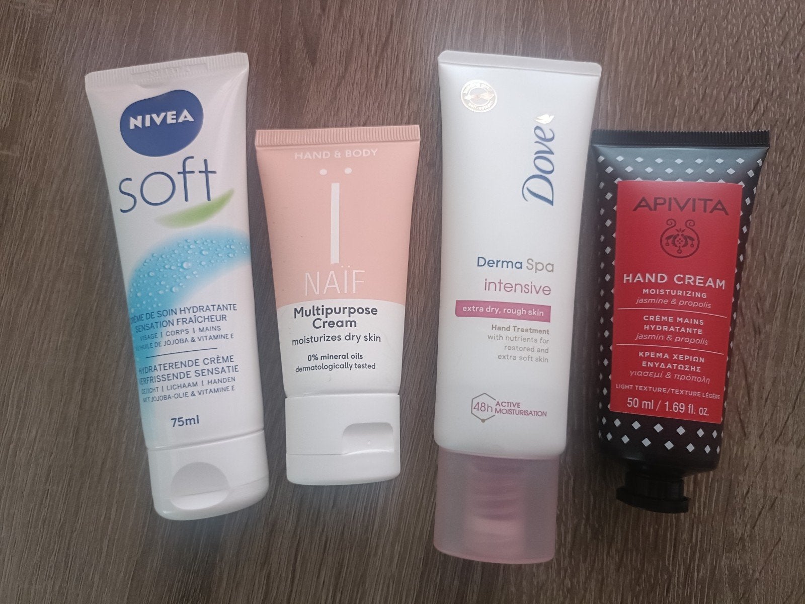 Diverse Handcrèmes: Nivea, Naïf, Dove, Apivita, Ophalen of Verzenden, Nieuw, Overige typen