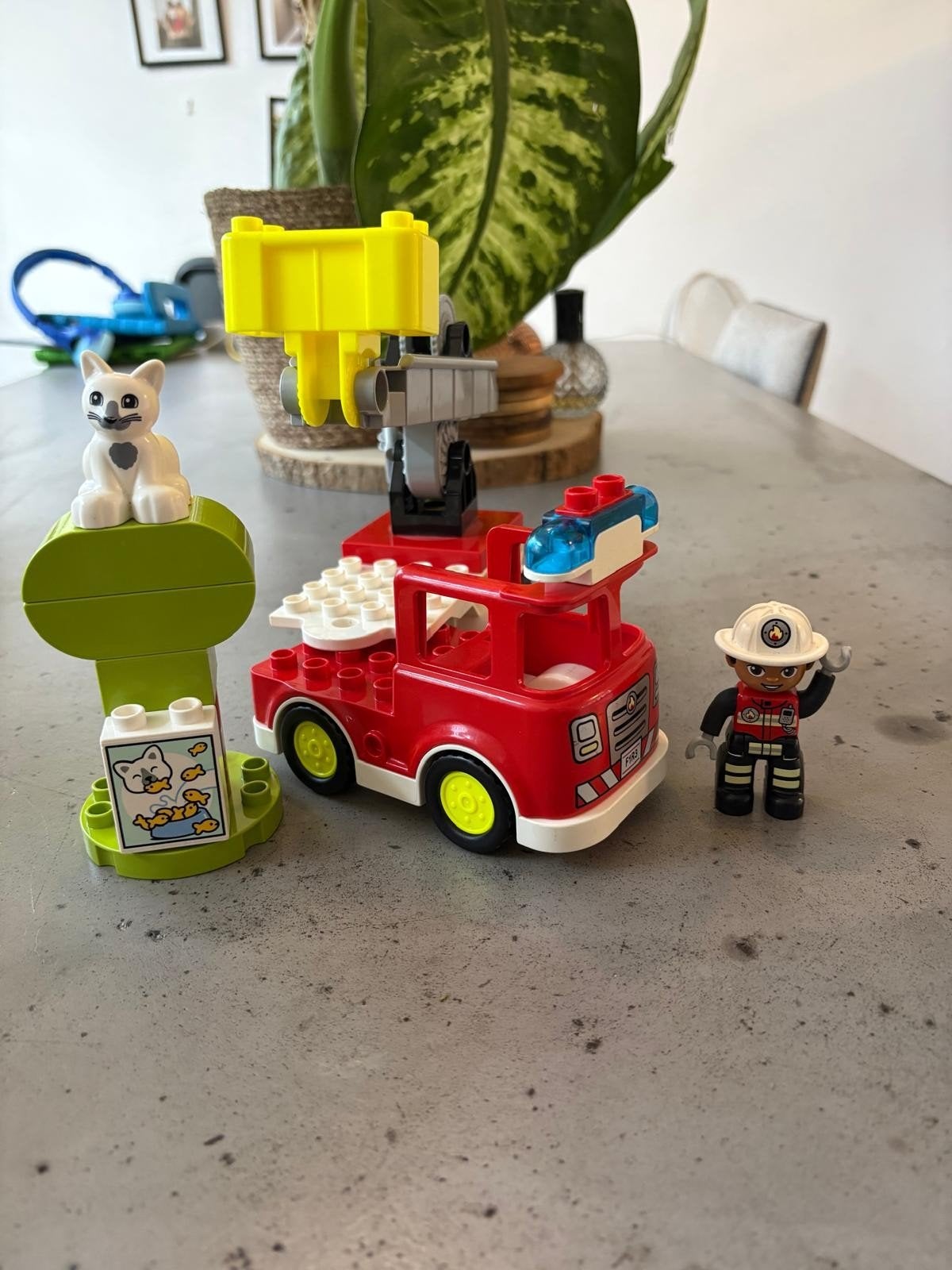 LEGO Duplo set: Auto, vrachtwagen, brandweer en meer!, Ophalen of Verzenden, Zo goed als nieuw, Overige merken