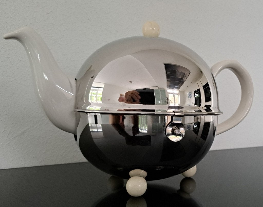 Theepot Bredemeijer "Cosy", Theepot/fluitketel, Ophalen of Verzenden, Zo goed als nieuw, Wit