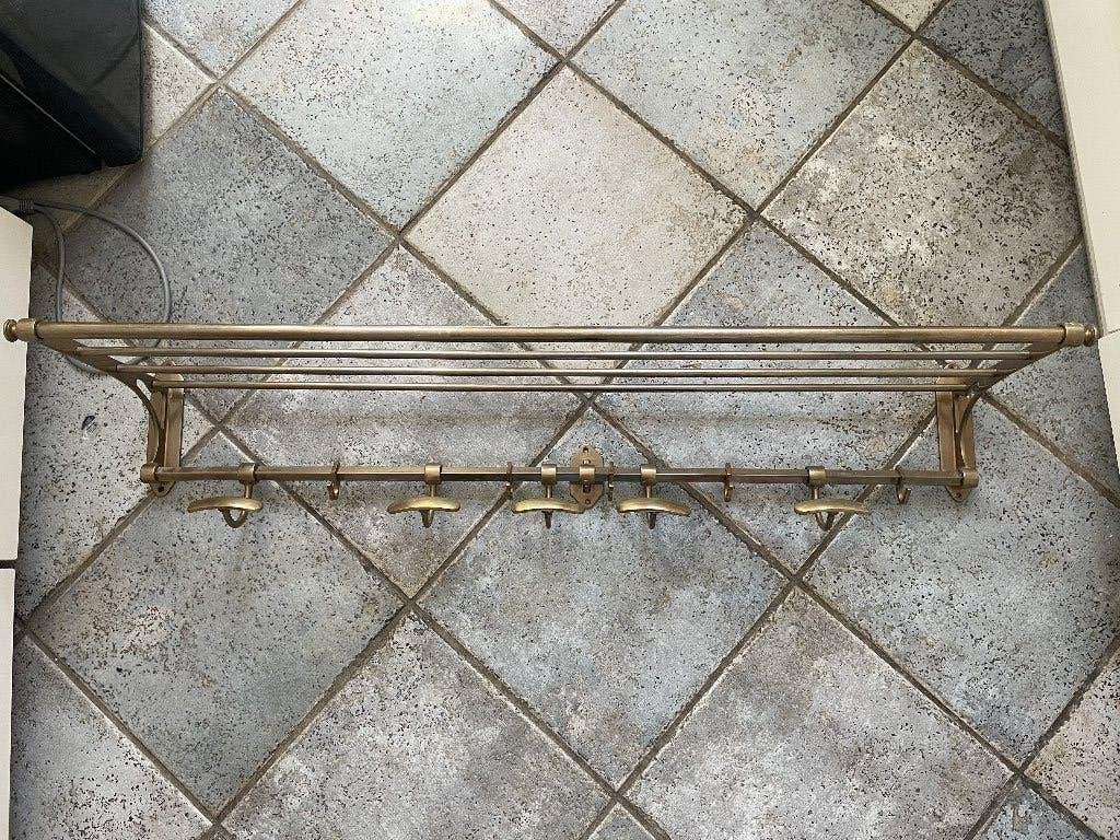 Salonboot messing kapstok 100cm breed, Gebruikt, Minder dan 100 cm, Metaal, Ophalen