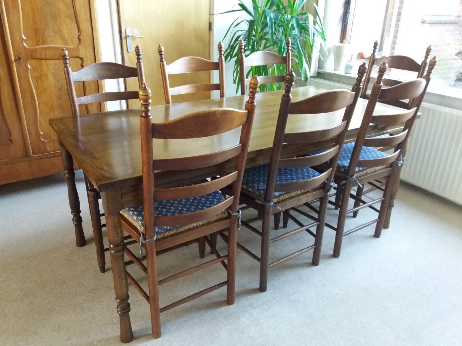 7 Oudhollandse knopstoelen, Antiek en Kunst, Antiek | Meubels | Stoelen en Banken, Ophalen