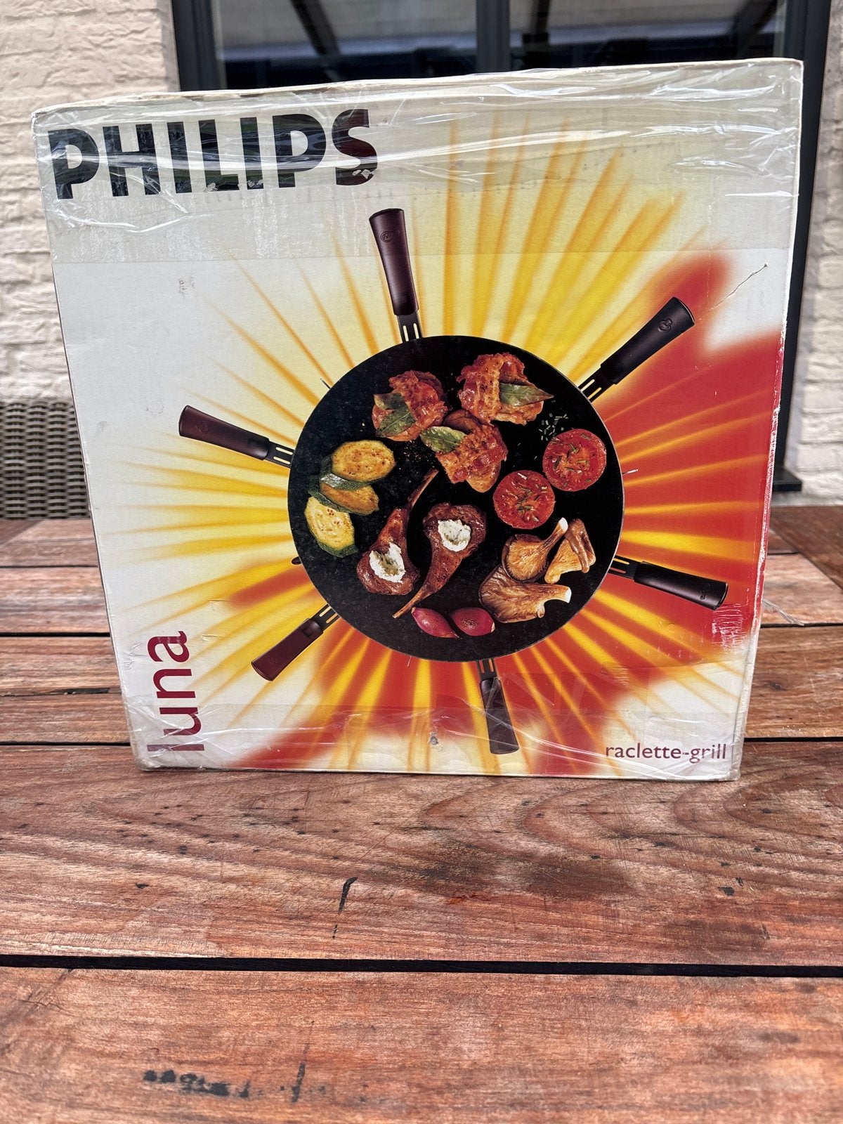 Philips Luna Raclette-Grill, Ophalen, Nieuw, 4 t/m 7 personen