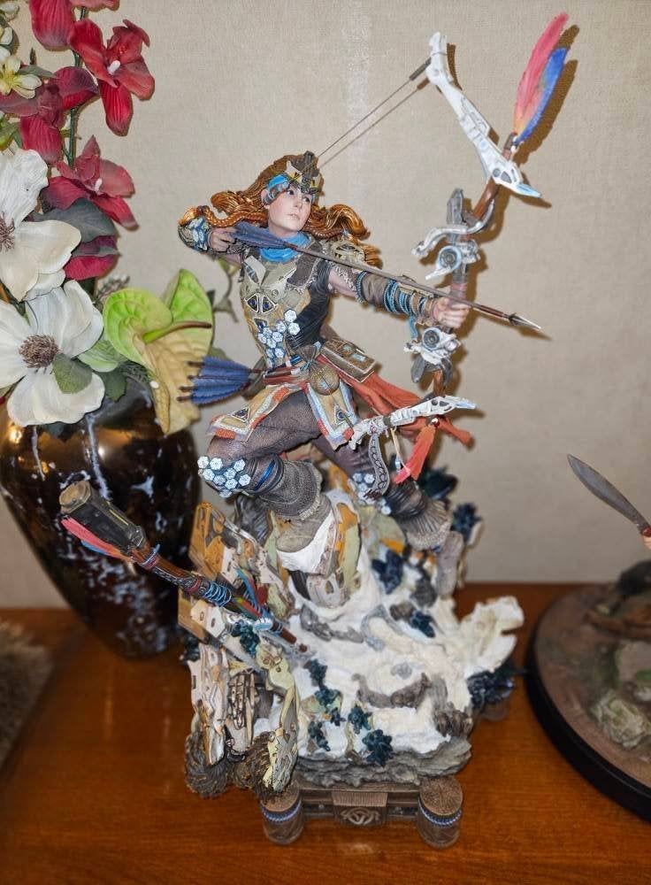 ✅ Aloy Horizon Zero Dawn Prime 1 Sideshow 1:4 exclusive, Ophalen, Zo goed als nieuw, Mens