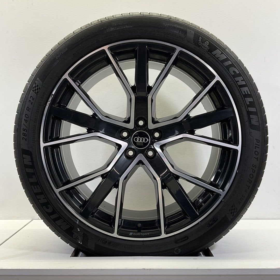 AUDI SQ8 Q8 SET VELGEN + ZOMERBANDEN 22 INCH, Auto-onderdelen, Banden en Velgen, Gebruikt, -, 285 mm, -