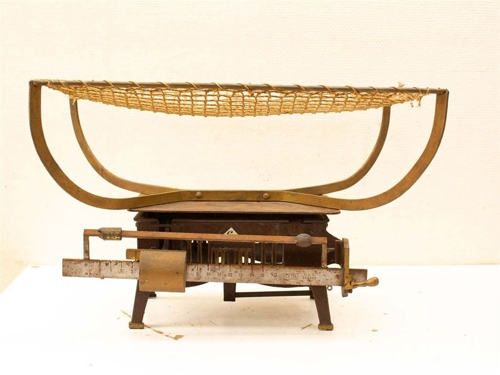 Leca Antieke Baby weegschaal 37582, Ophalen of Verzenden