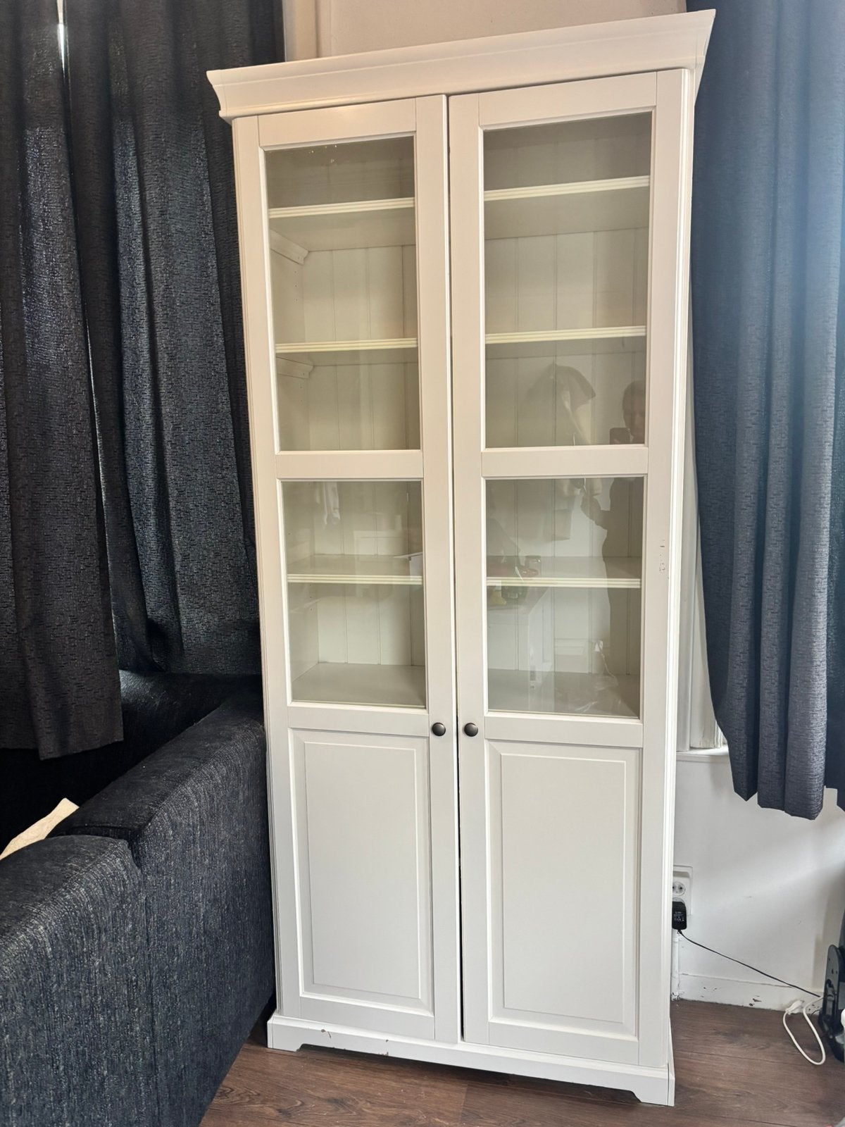 Ikea liatorp servieskast / vitrinekast, Ophalen, Gebruikt, 200 cm of meer, 50 tot 100 cm