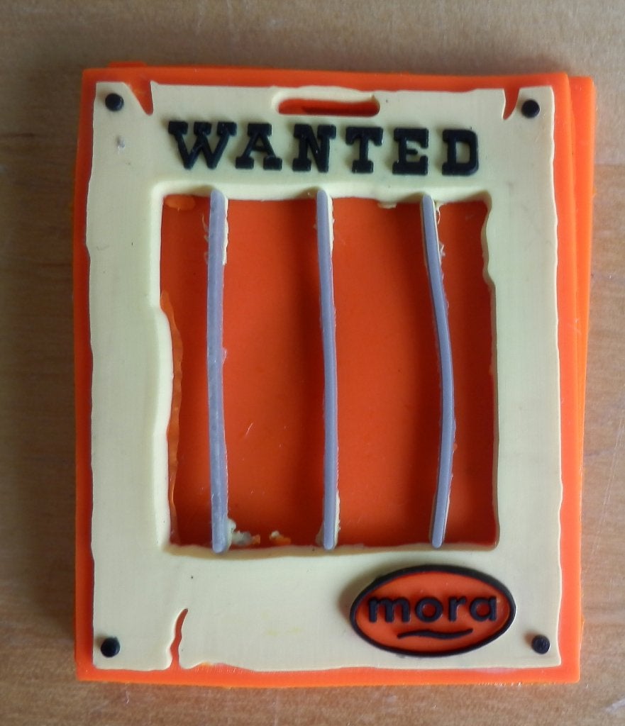U80 koelkastmagneet wanted mora, Ophalen of Verzenden, Zo goed als nieuw