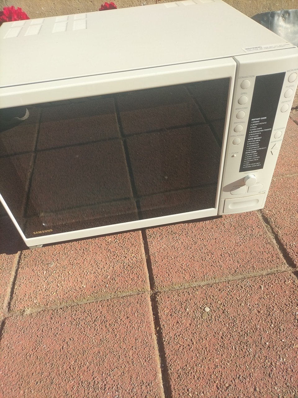 Samsung combi oven magnetron - zgan met boekjes, Ophalen of Verzenden, Zo goed als nieuw, Hete lucht, Vrijstaand