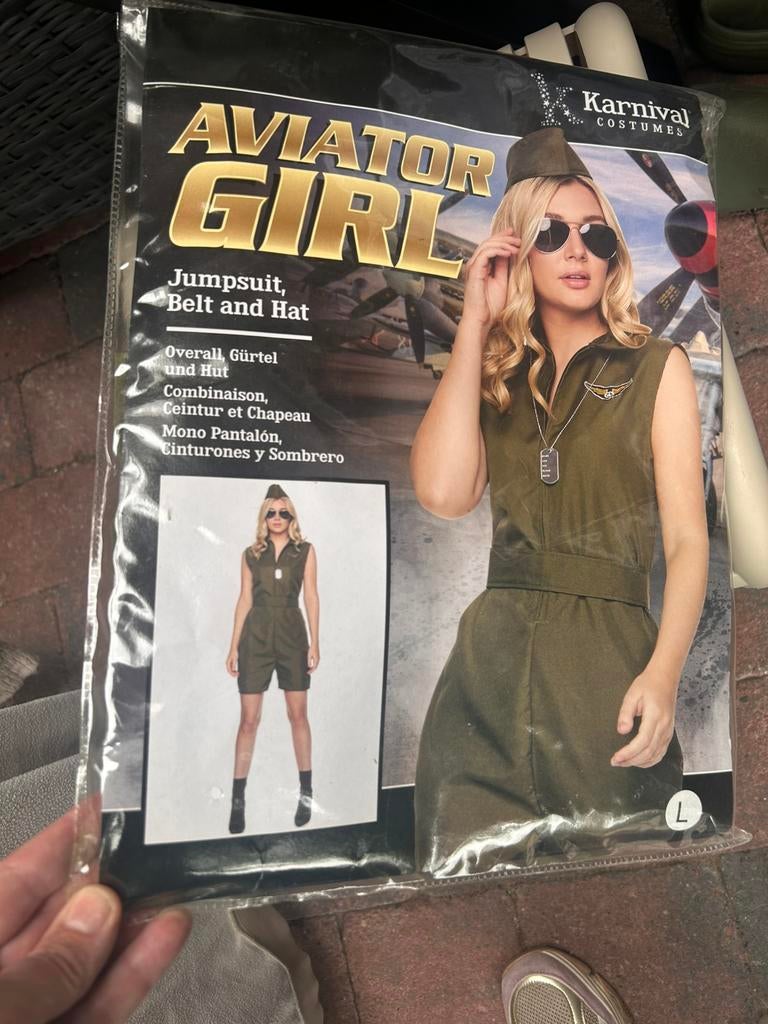 Leger jumpsuit, Carnaval, Maat 42/44 (L), Nieuw, Ophalen of Verzenden