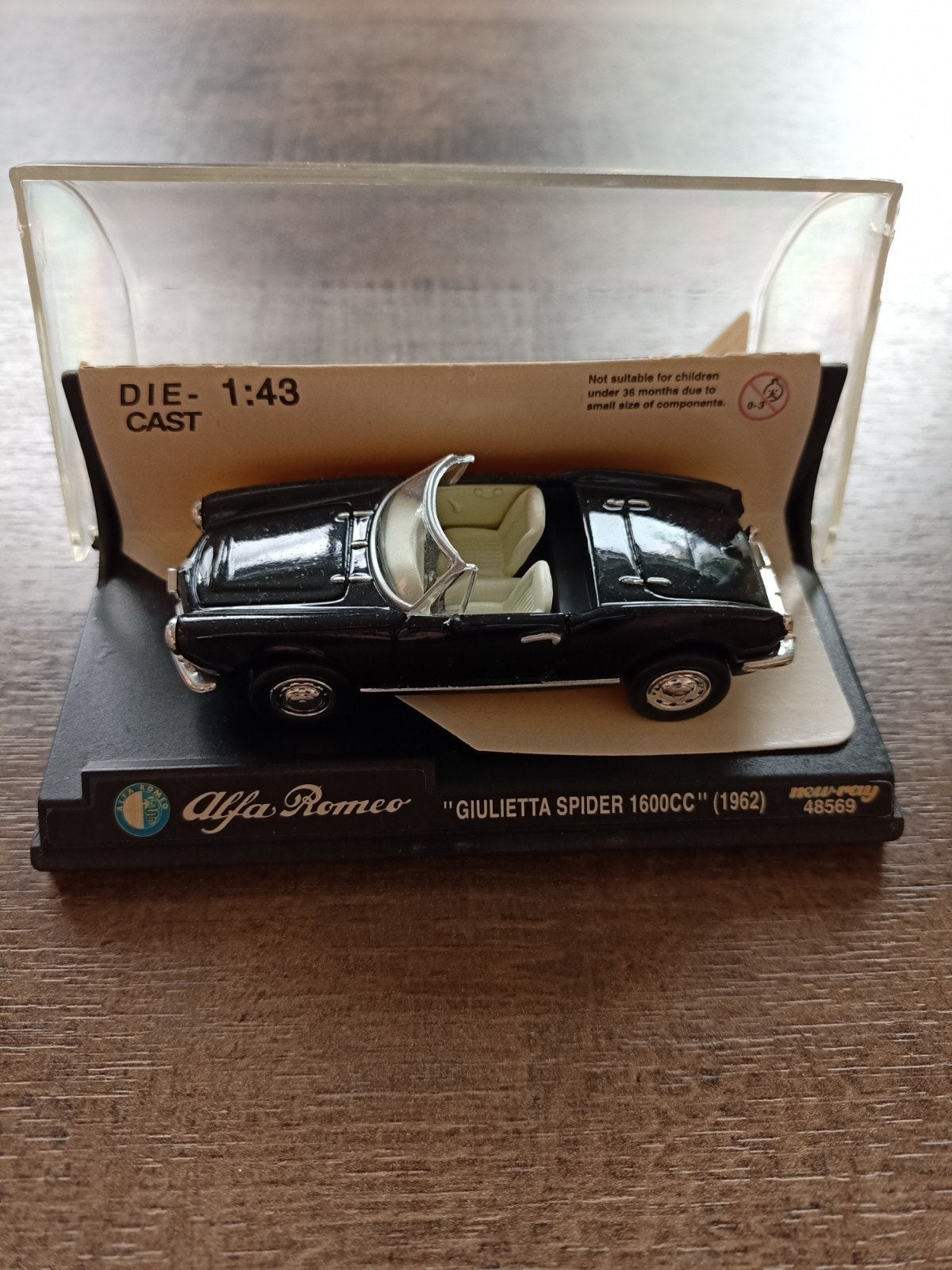 Alfa Romeo Giulietta Spider 1600cc (1962) Die-Cast Model, Ophalen, Zo goed als nieuw, Auto, Overige merken