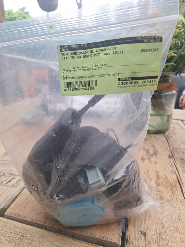 Veiligheidsgordel bestuurderskant Citroën C4 (APK OK), Ophalen of Verzenden, Gebruikt, Citroën
