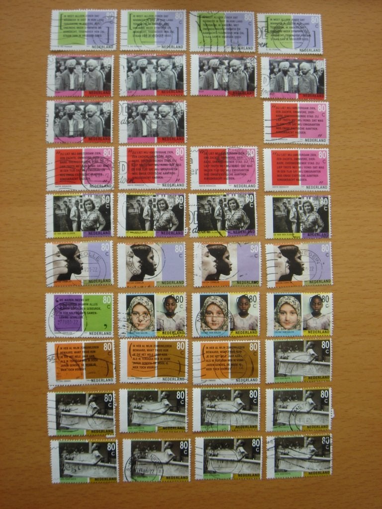 Tussen twee culturen 39x  NVPH 1957 tm NVPH 1966, Ophalen of Verzenden, Na 1940, Gestempeld