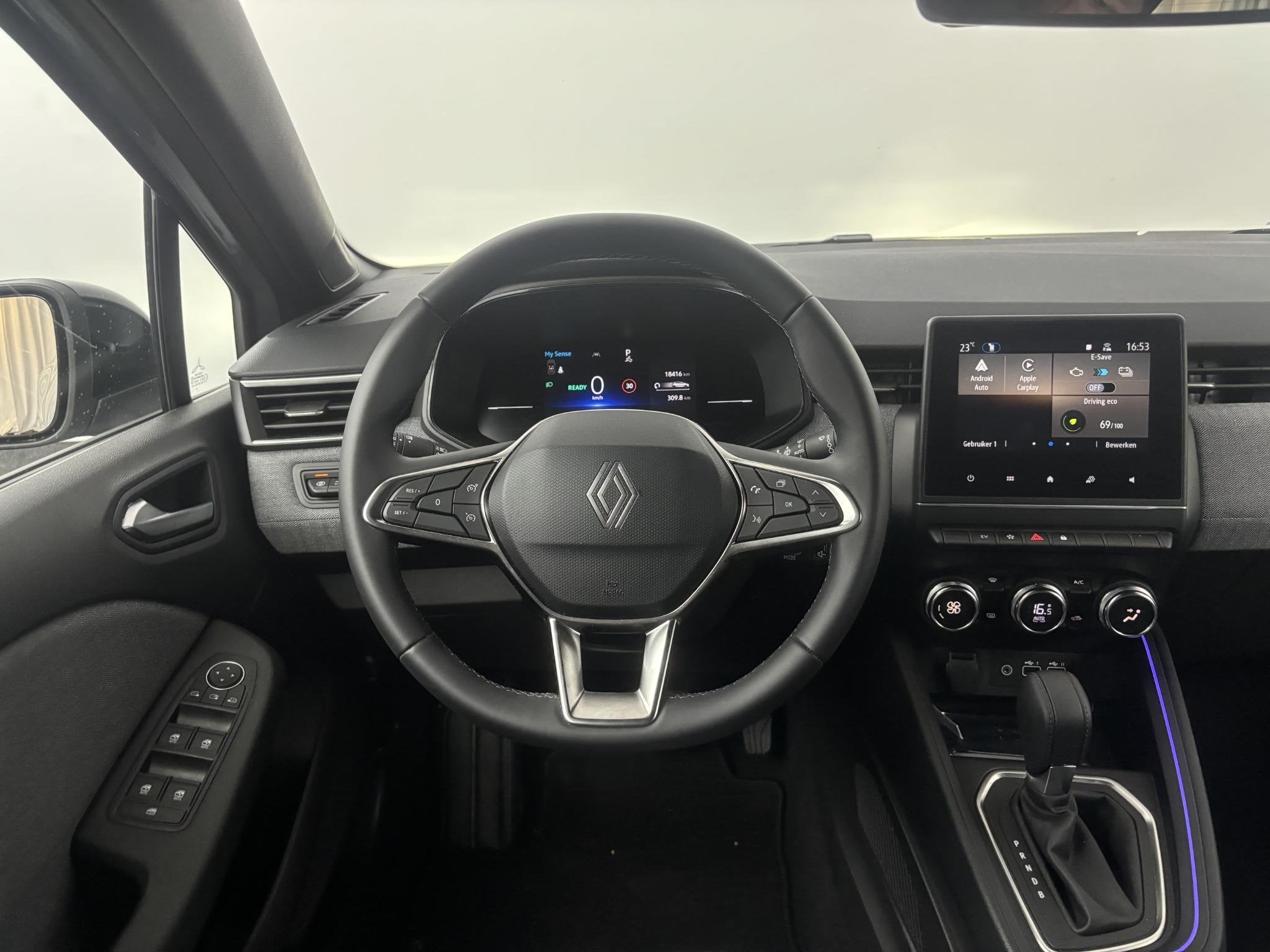 Renault Clio 1.6 E-Tech Full Hybrid 145 techno | Camera | Ca, Auto's, Gebruikt, Met garantie (alle), Leder en Stof, Origineel Nederlands