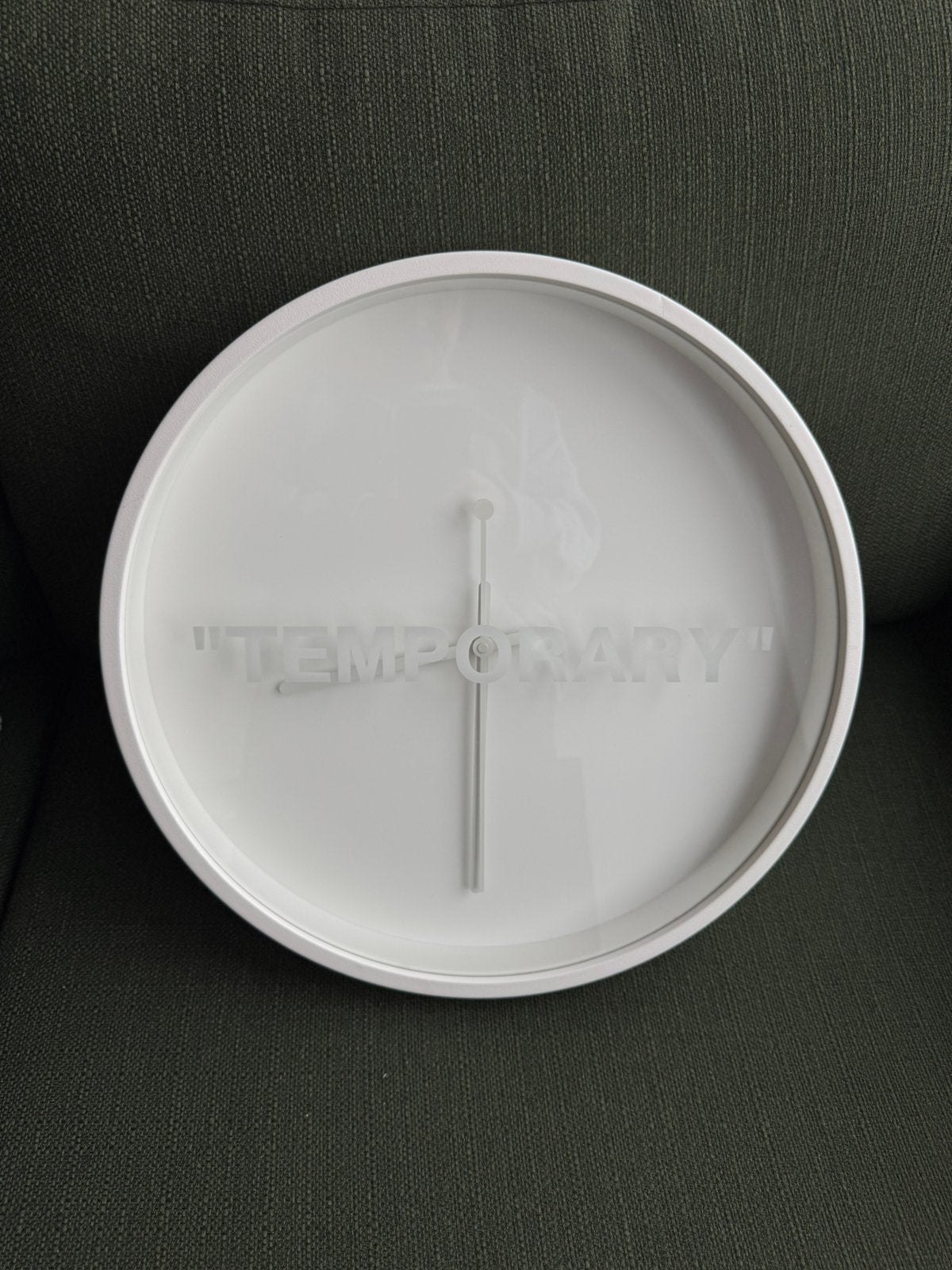Ikea x Virgil Abloh klok, Ophalen, Wandklok, IKEA, Wit