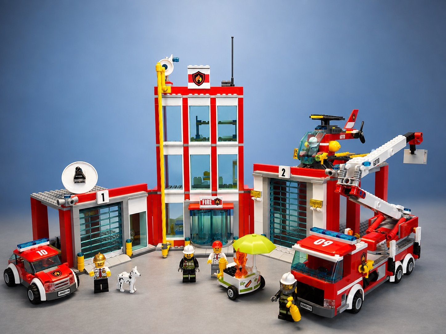 LEGO City 60110 Brandweerkazerne compleet met handleidingen, Ophalen of Verzenden, Zo goed als nieuw