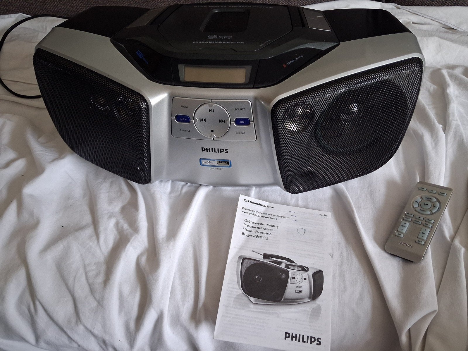 Philips CD Soundmachine AZ1840 met MP3 Link en USB, Ophalen of Verzenden, Zo goed als nieuw, Philips
