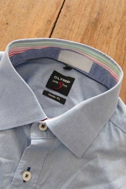 Olymp blouse overhemd body fit blauw, Blauw, Zo goed als nieuw, Schipluidenlaan 20 5035KJ Tilburg, Merkfreak