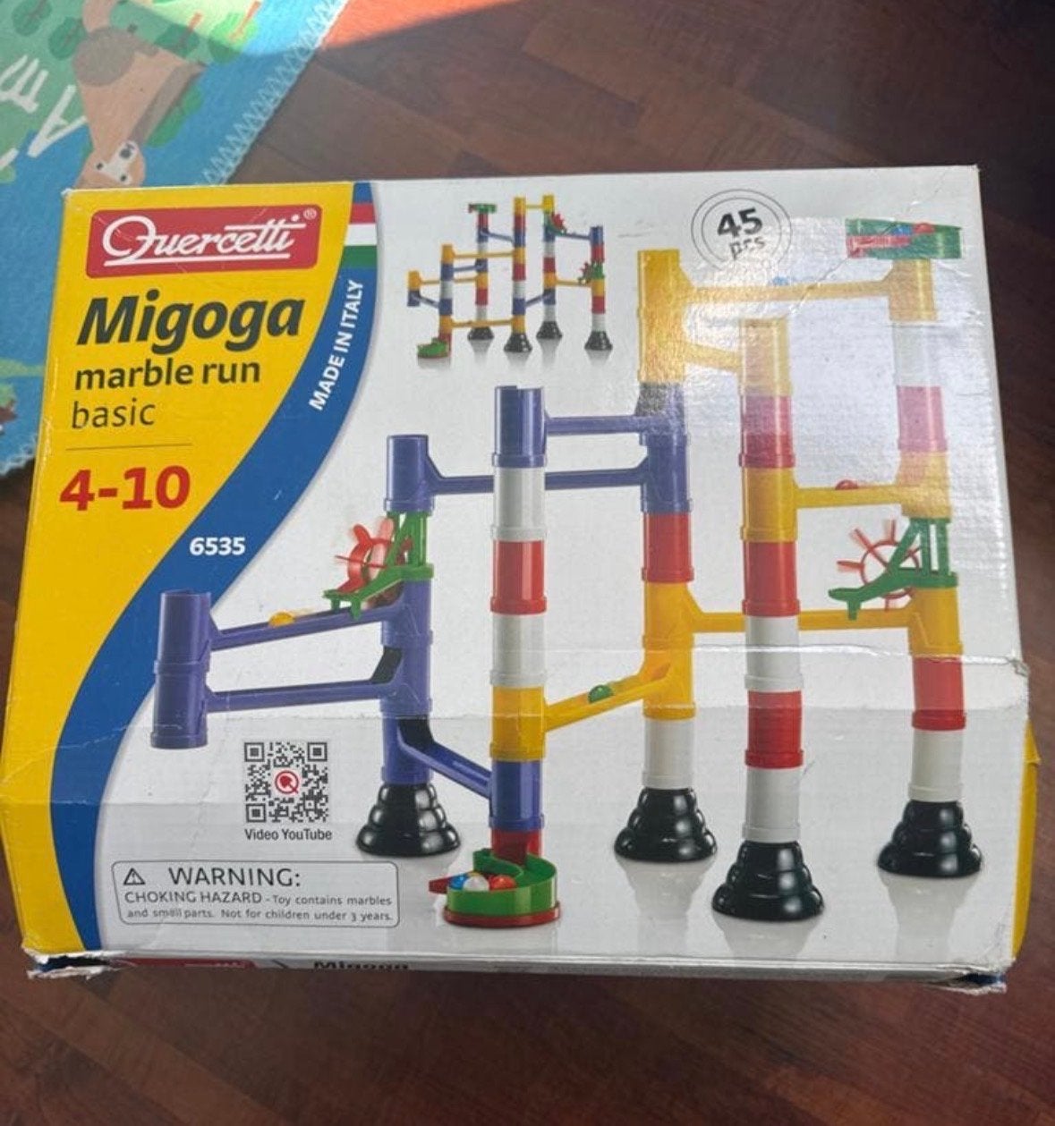 Quercetti Migoga knikkerbaan basisset 45 stuks, Ophalen of Verzenden, Gebruikt, Bouwen
