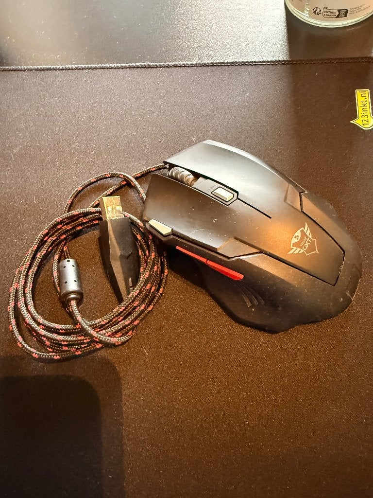 Trust GXT Gaming Muis USB Zwart Goede Staat, Muis, Gaming muis, Ophalen of Verzenden, Zo goed als nieuw