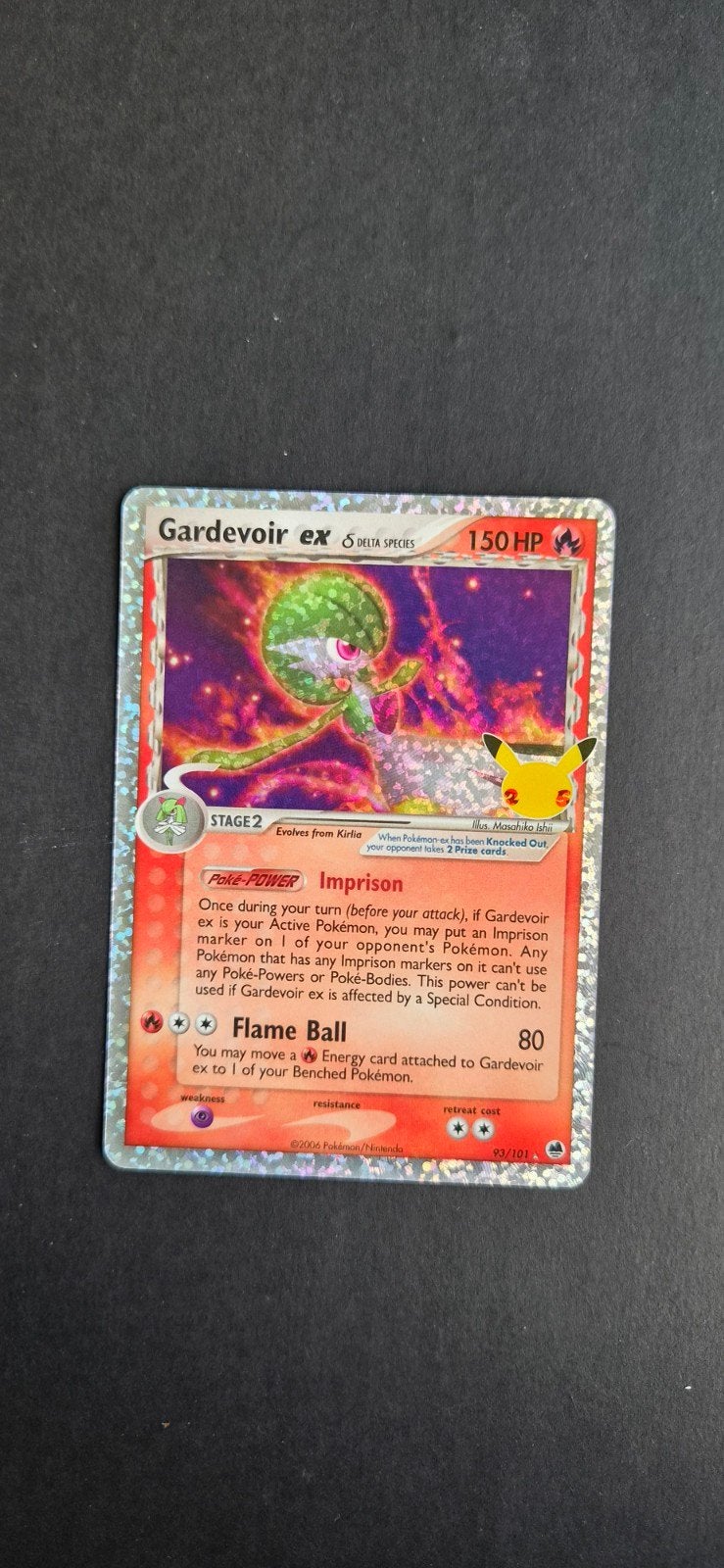 Gardevoir ex δ Delta Species (CEL DF 93) Celebrations, Ophalen of Verzenden, Zo goed als nieuw, Losse kaart, Foil