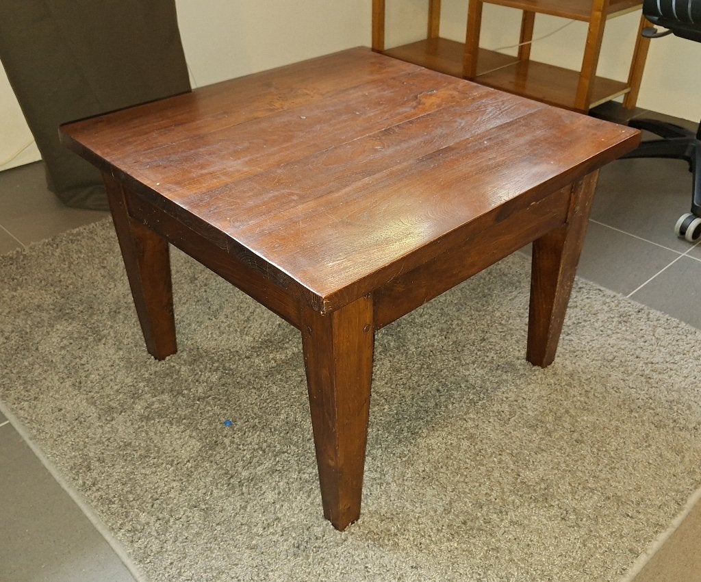 Eikenhouten salontafeltje, Huis en Inrichting, Tafels | Salontafels, Gebruikt, 50 tot 100 cm, 50 tot 100 cm, Antiek