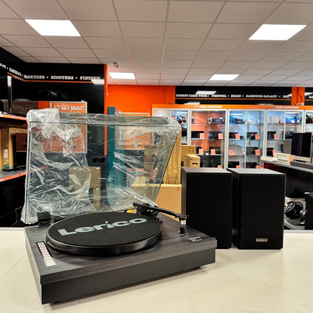 LENCO LS-301BK Platenspeler Incl. Speaker | Nieuw uit doos, Audio, Tv en Foto, Flex Ltd., Zo goed als nieuw, https://flex.com/contact-us