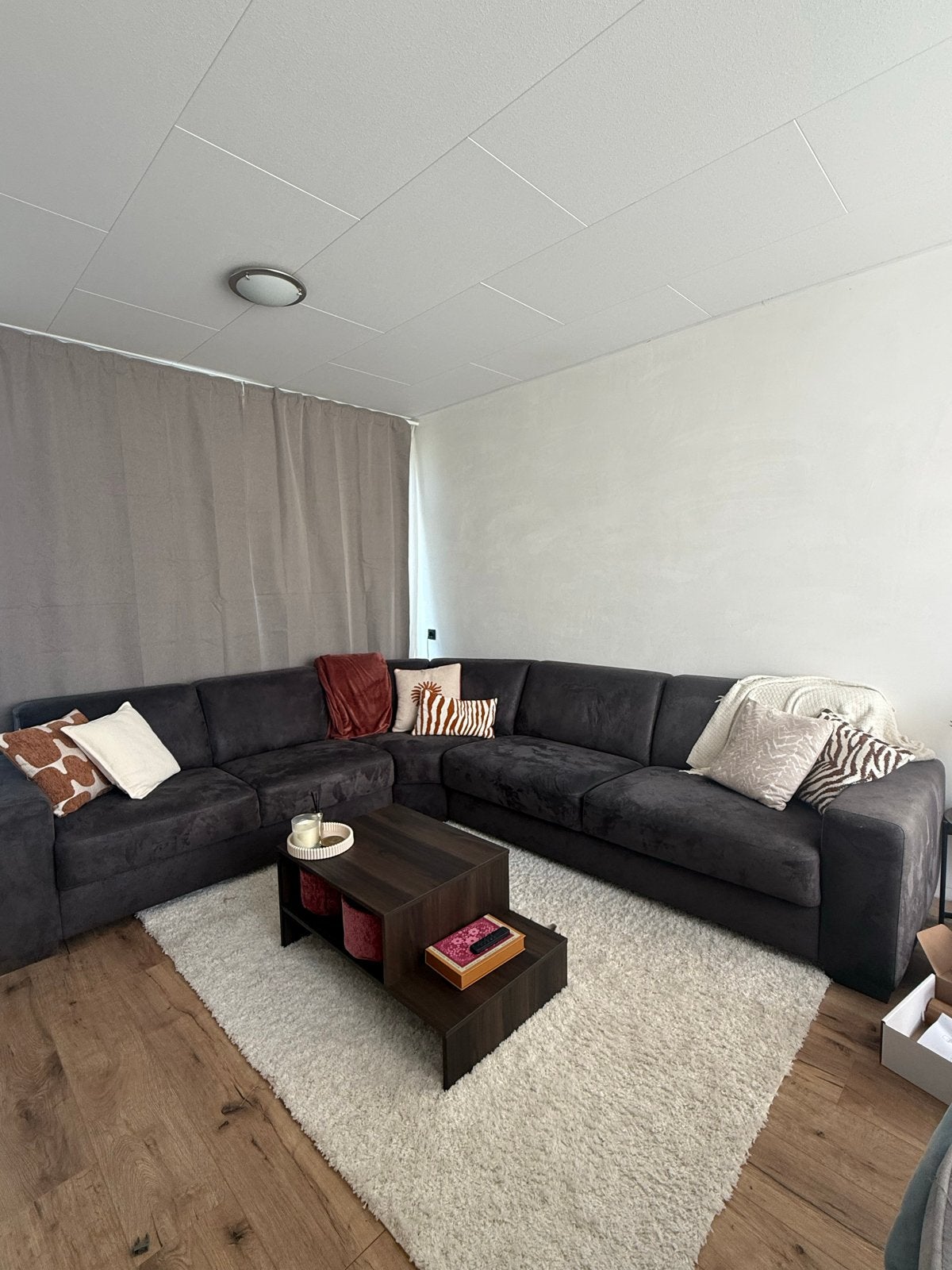 Grote hoekbank, Huis en Inrichting, Banken | Bankstellen, Ophalen, Gebruikt, 125 tot 150 cm, Hoekbank