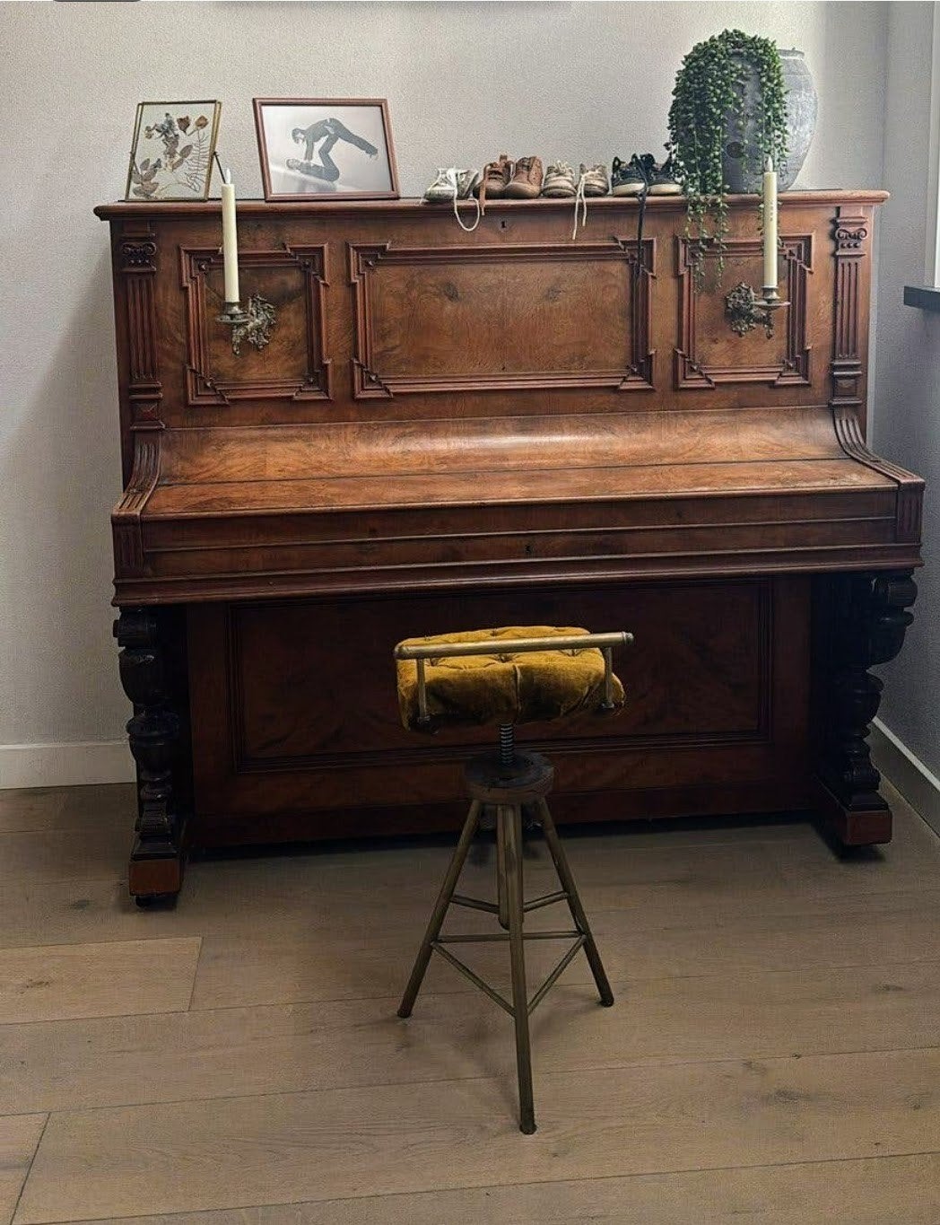 Antieke Piano . GRATIS!!! Alleen ophalen., Muziek en Instrumenten, Ophalen, Gebruikt