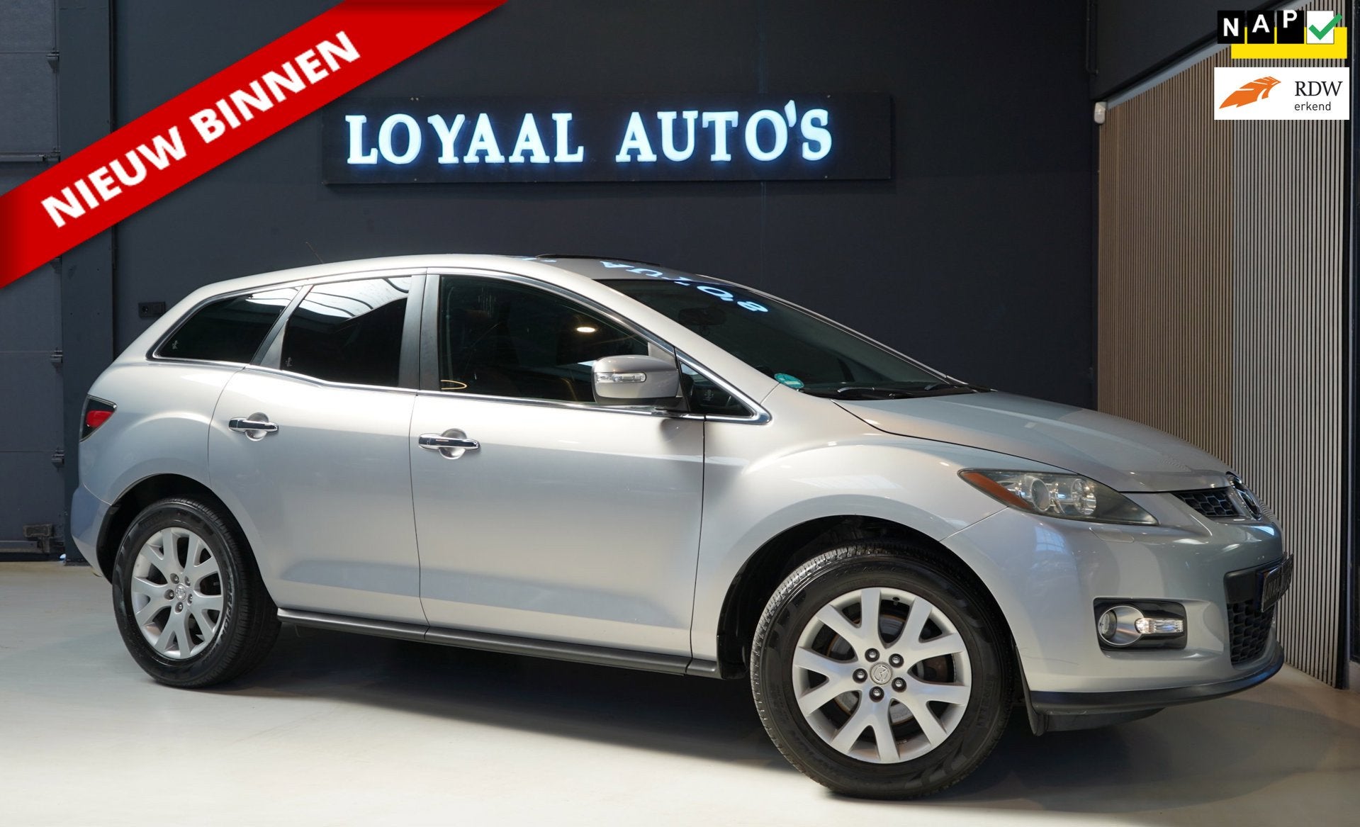 Mazda CX-7 2.3 GT-L | SCHUIF-DAK | AIRCO | TREKHAAK | LEDER, Auto's, Mazda, 1450 kg, Gebruikt, 1670 kg, 4 cilinders