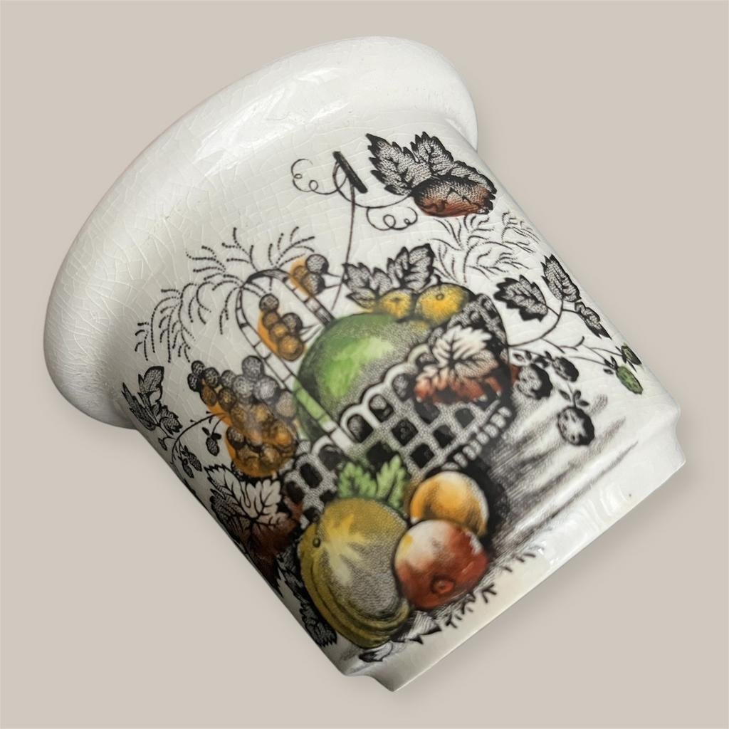 vintage cachepot Mason’s ironstone England fruitbasket decor, Verzenden