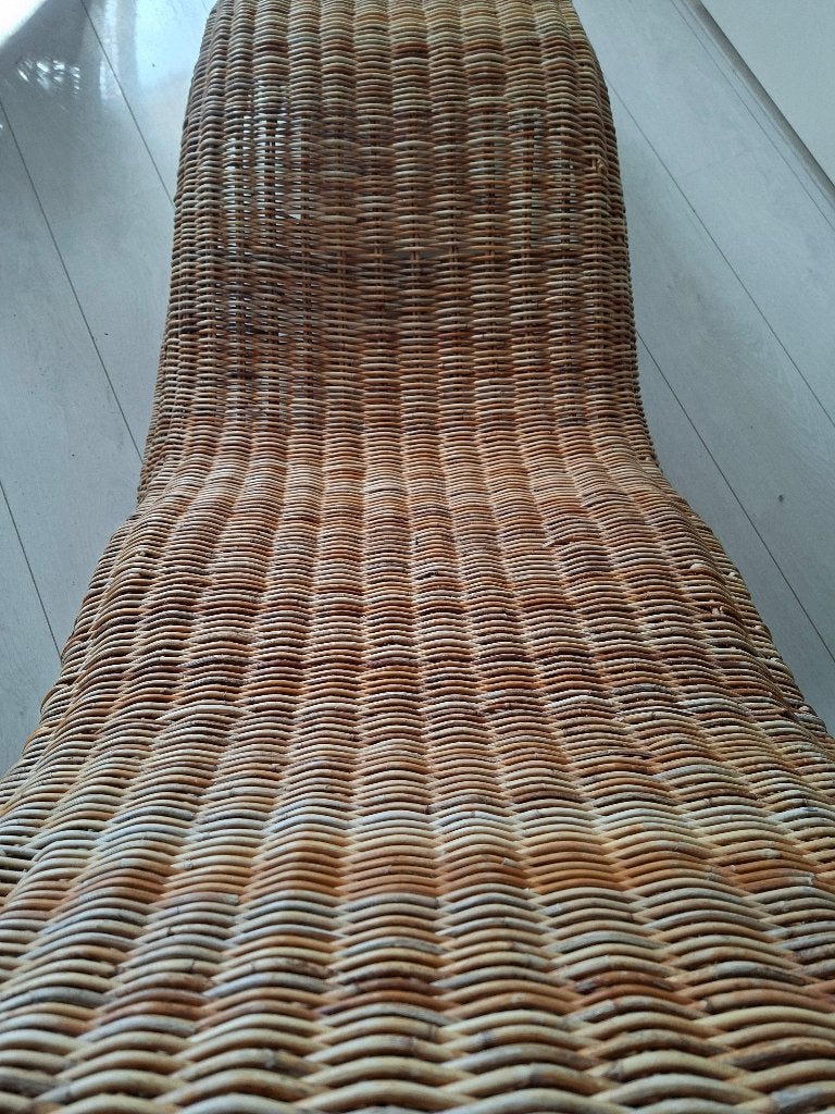 Rotan ligstoel ikea vintage karlskrona, Ophalen, Gebruikt, Eenpersoons, 125 tot 150 cm