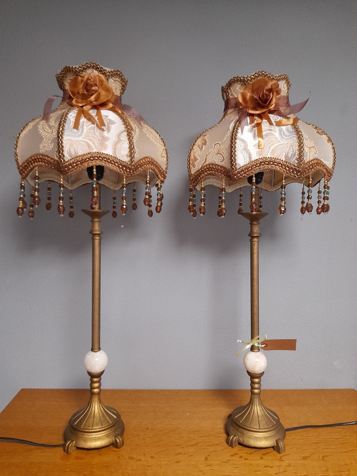 Mooie Victoriaanse lampen kappen 100.00 p.s, Ophalen