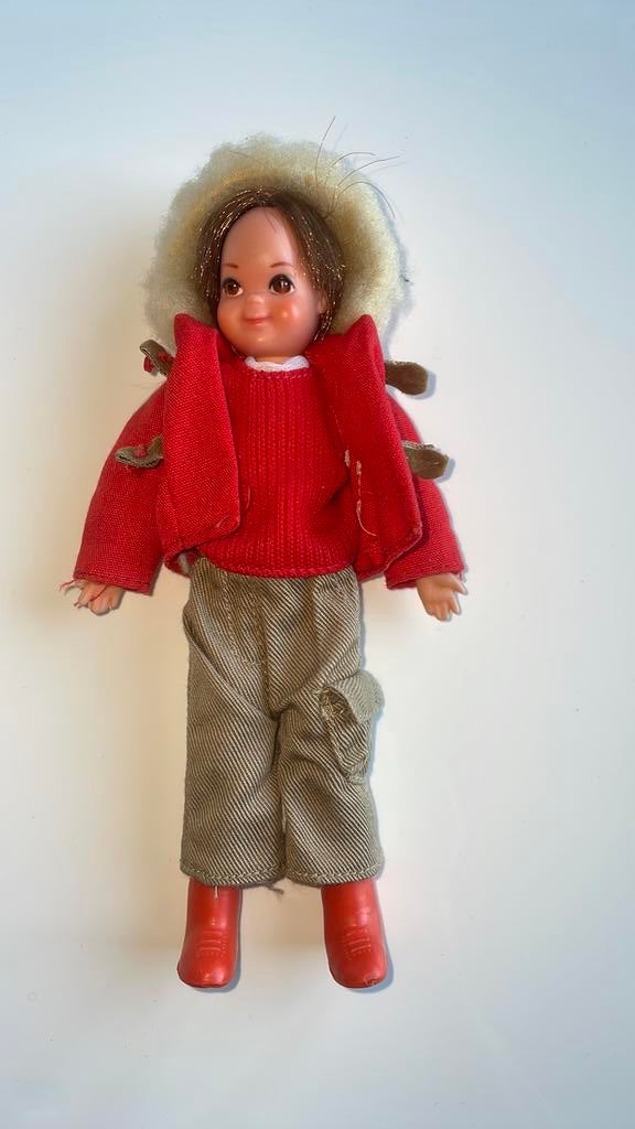 Barbie vintage Todd met kleding en Japan laarsjes wit, Ophalen of Verzenden, Zo goed als nieuw, Pop