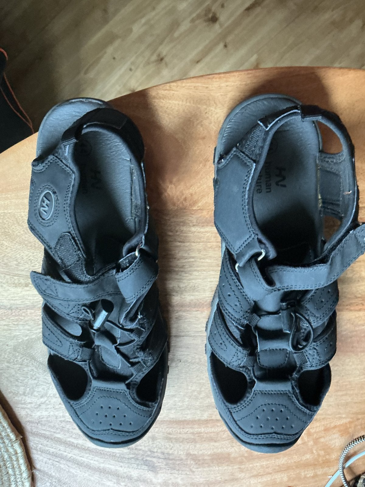 Human Nature sandalen maat 44, Kleding | Heren, Schoenen, Ophalen of Verzenden, Gedragen, Zwart, Sandalen