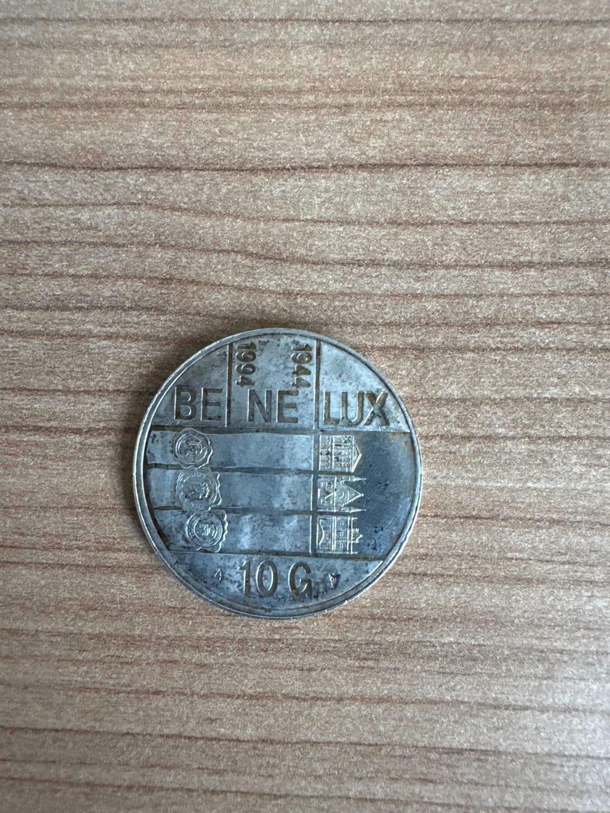 Zilver 10 Gulden Benelux 1944-1994 Koningin Beatrix, Koningin Beatrix, Zilver, Ophalen of Verzenden, Losse munt