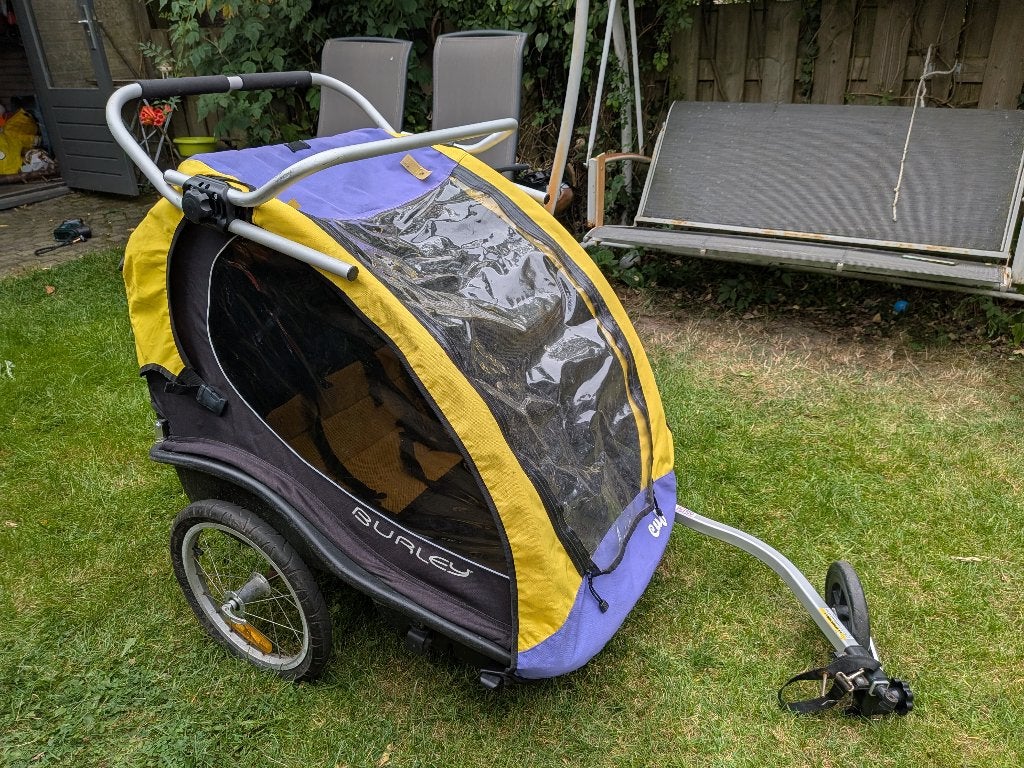 Fiets aanhanger Burley cub, Fietsen en Brommers, Ophalen, Gebruikt, Opvouwbaar, Burley