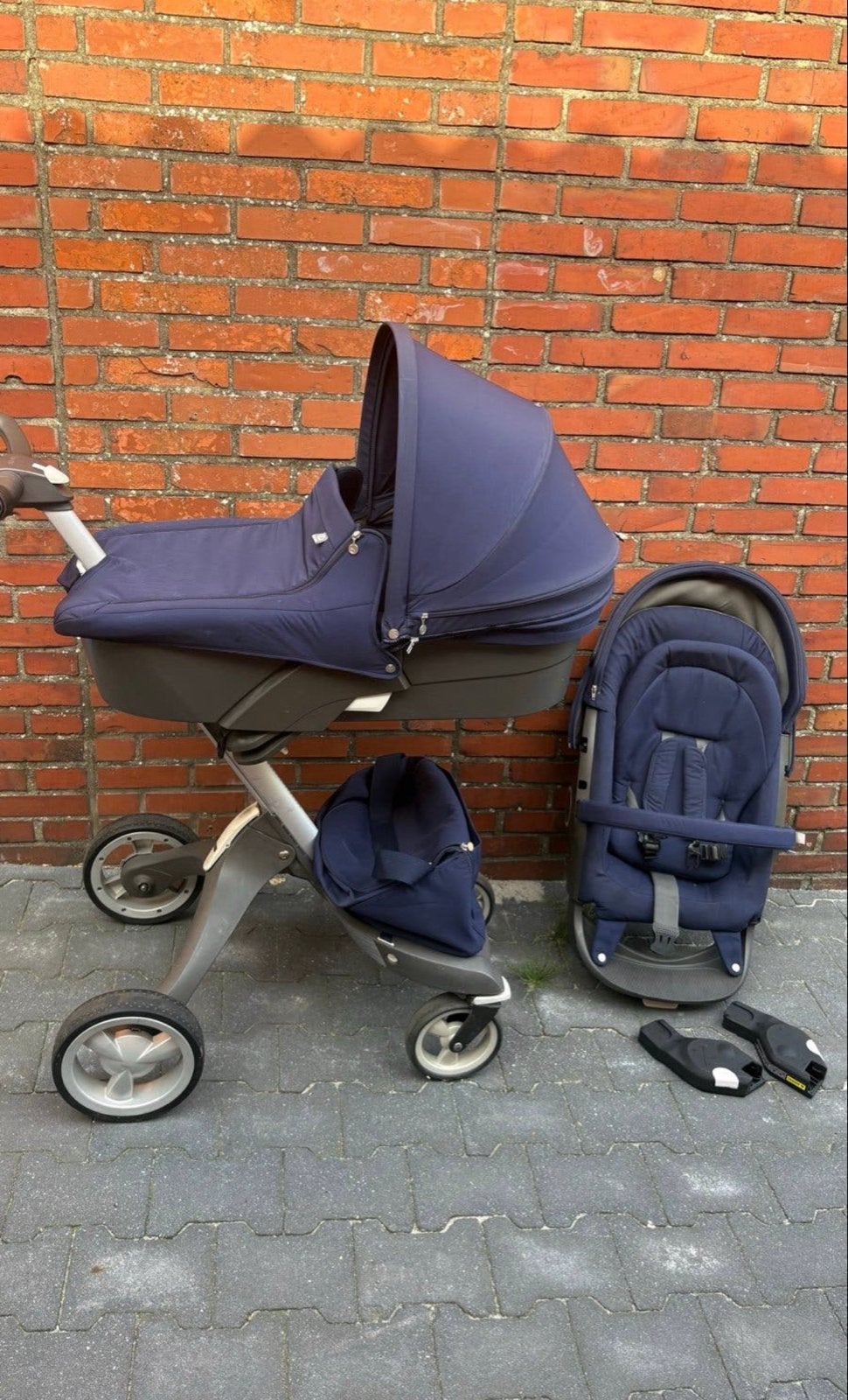 Stokke Xplory V6 Combiwagen met reiswieg en zitje, Gebruikt, Combiwagen, Met reiswieg, Ophalen