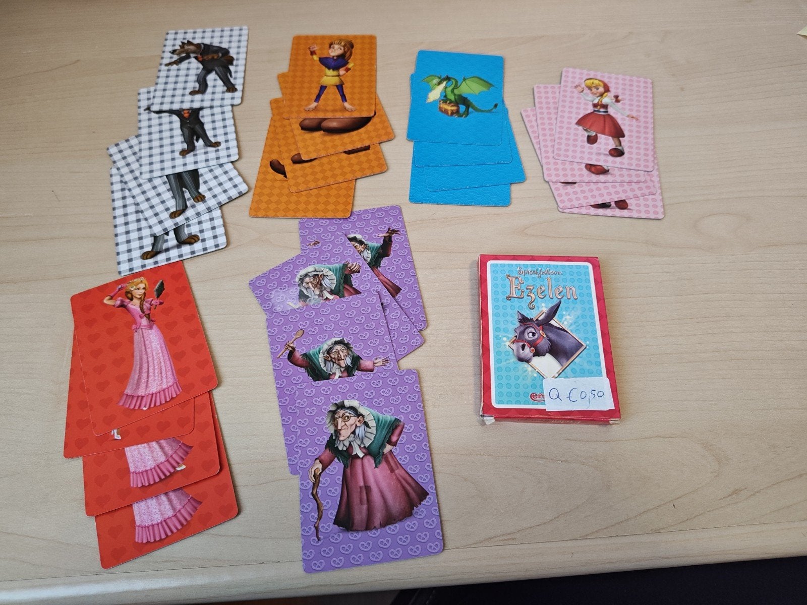Ezelen Sprookjesboom Efteling, Ophalen of Verzenden, Gebruikt, Speelkaart(en)